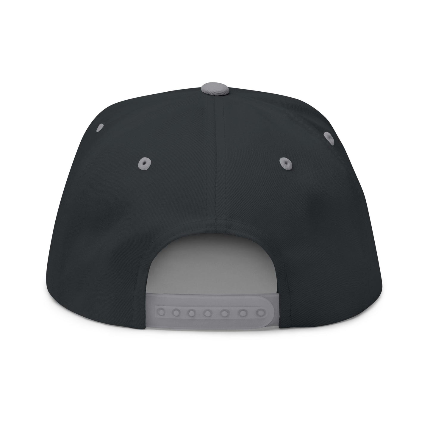 Embroidered 'Music Unplugged' Crown Flat Bill Cap — Snapback Hat for Musicians & Fans